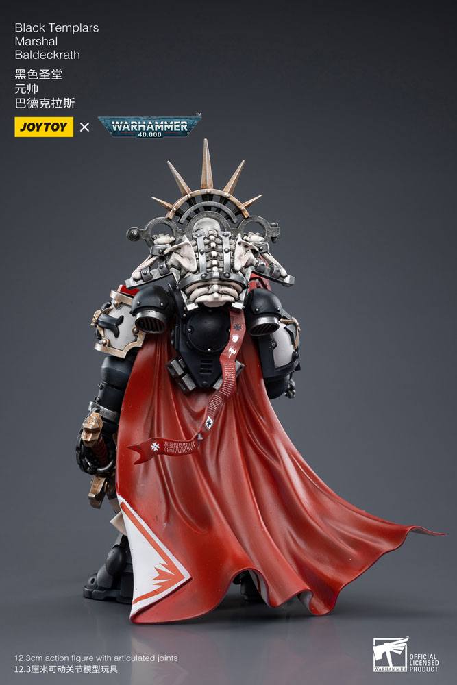 Warhammer 40k figurine 1/18 Black Templars Marshal Baldeckrath 12 cm