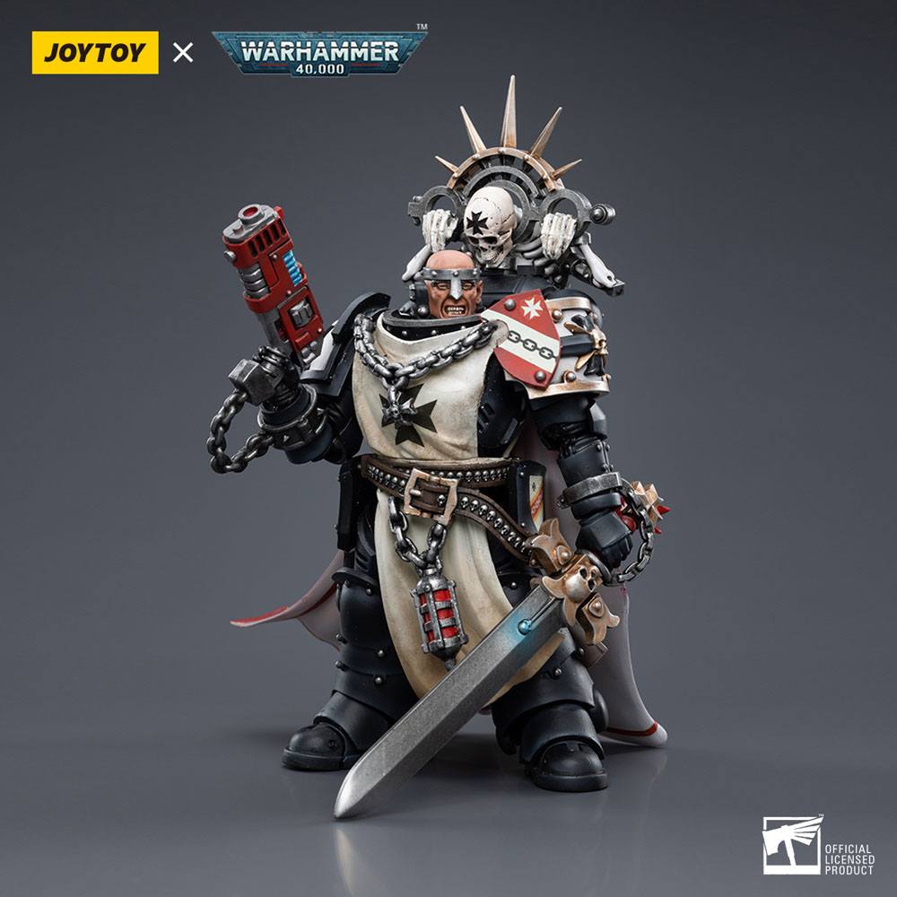 Warhammer 40k figurine 1/18 Black Templars Marshal Baldeckrath 12 cm