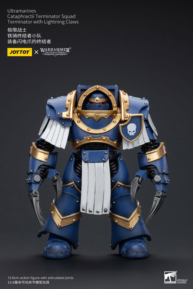 Warhammer The Horus Heresy figurine 1/18 Ultramarines Cataphractii Terminator Squad Terminator with Lightning Claws 14 cm
