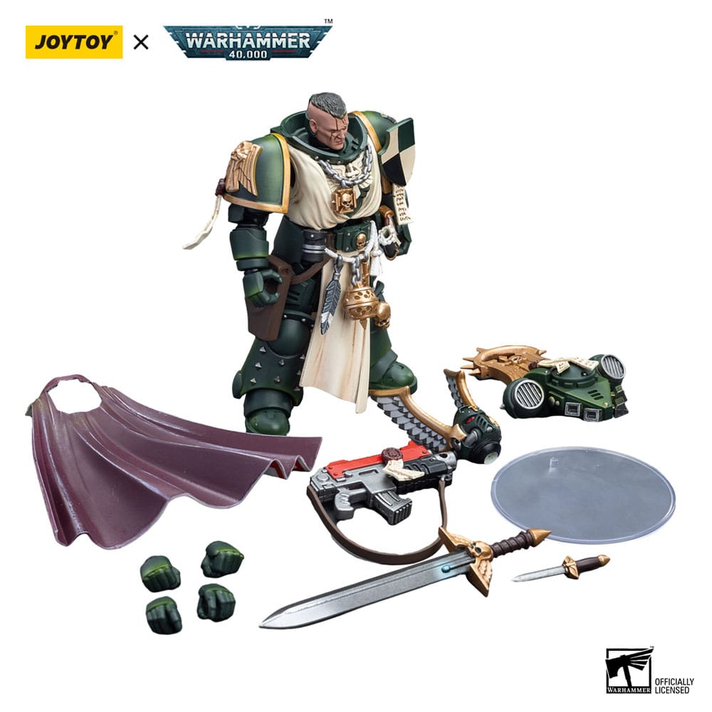 Warhammer 40k figurine 1/18 Dark Angels Master Lazarus 12 cm