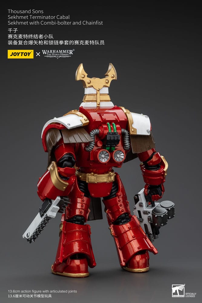 Warhammer The Horus Heresy figurine 1/18 Thousand Sons Sekhmet Terminator Cabal Sekhmet with Combi-Bolter and Chainfist 14 cm