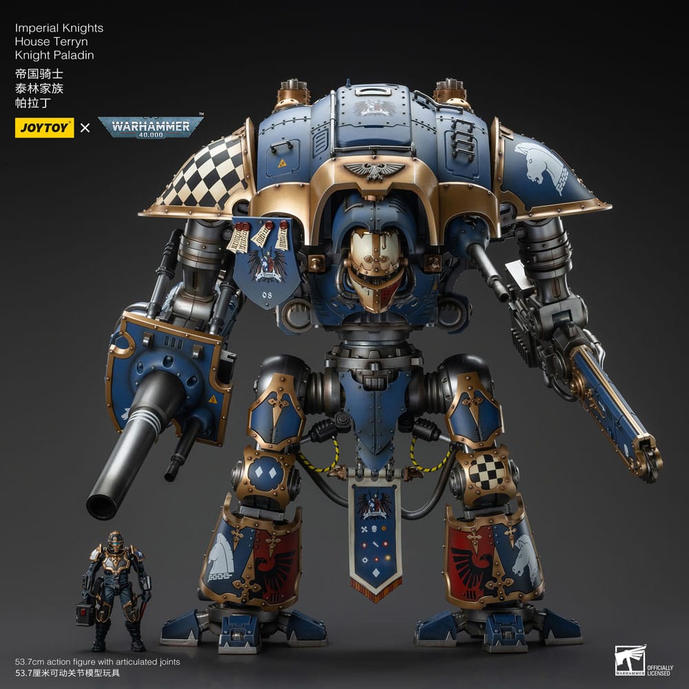 Warhammer 40k figurine 1/18 Imperial Knights House Terryn Knight Paladin 54 cm