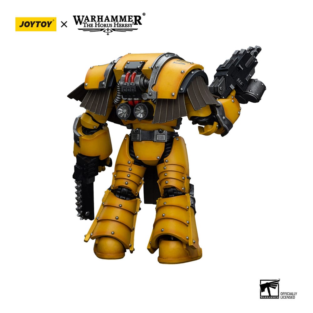 Warhammer The Horus Heresy figurine 1/18 Imperial Fists Legion Cataphractii Terminator Squad Legion Cataphractii with Chainfist 12 cm
