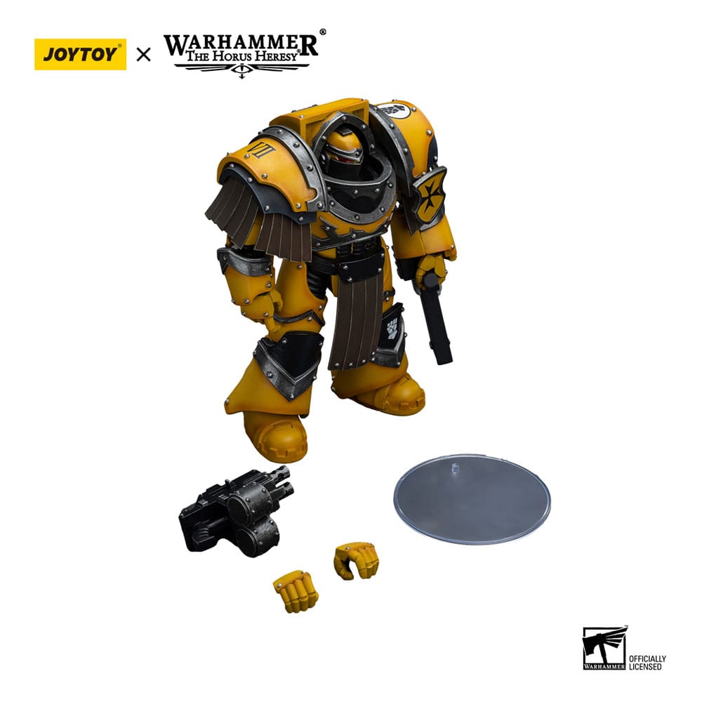 Warhammer The Horus Heresy figurine 1/18 Imperial Fists Legion Cataphractii Terminator Squad Legion Cataphractii with Chainfist 12 cm