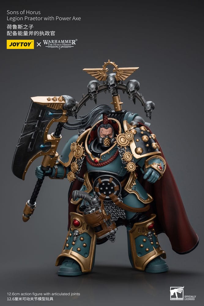 Warhammer The Horus Heresy figurine 1/18 Sons of Horus Legion Praetor with Power Axe 12 cm