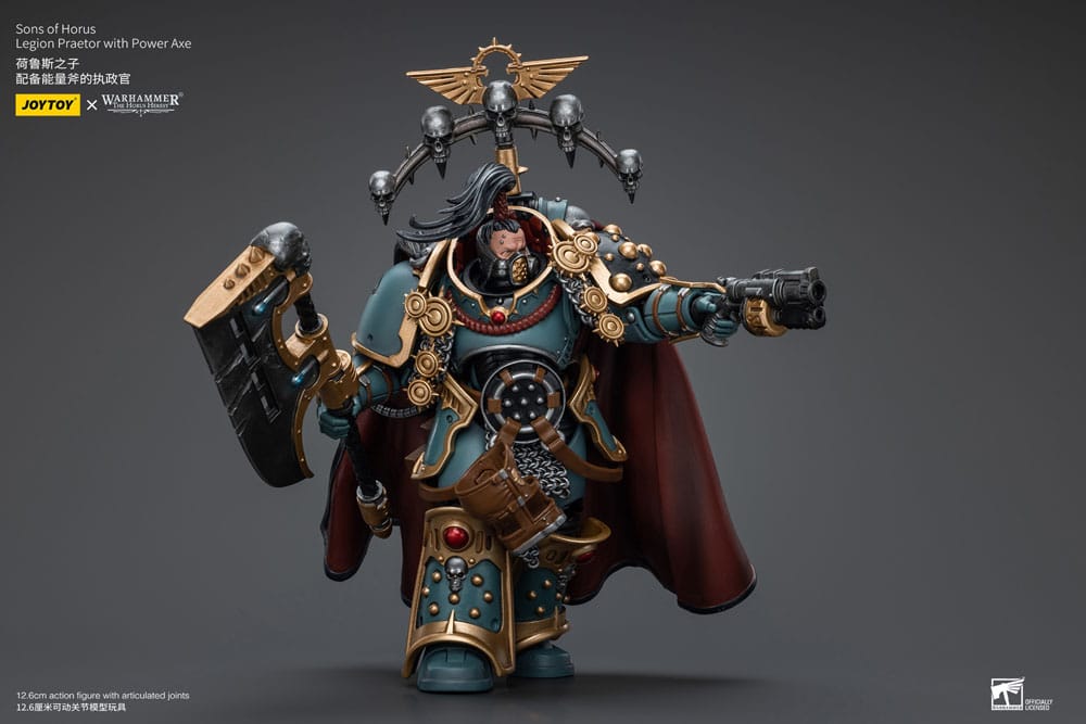 Warhammer The Horus Heresy figurine 1/18 Sons of Horus Legion Praetor with Power Axe 12 cm