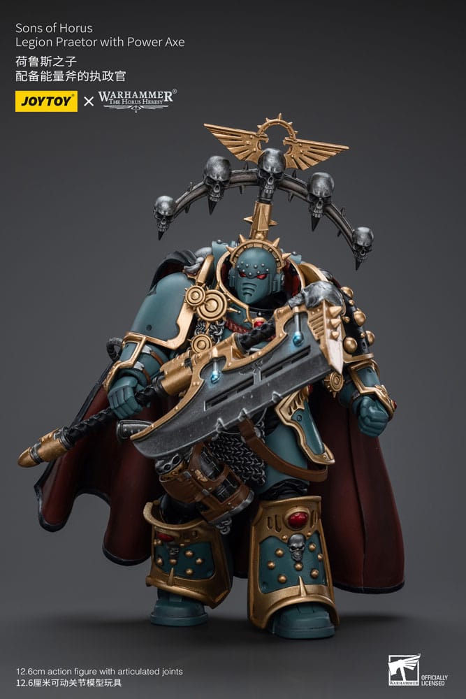 Warhammer The Horus Heresy figurine 1/18 Sons of Horus Legion Praetor with Power Axe 12 cm