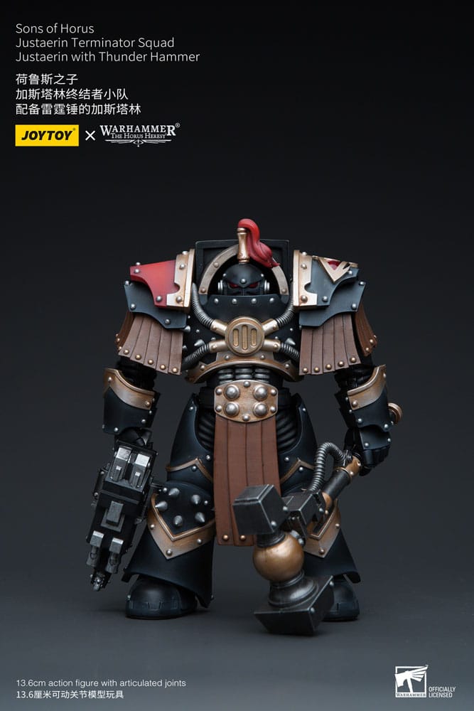Warhammer The Horus Heresy figurine 1/18 Sons of Horus Justaerin Terminator Squad Justaerin with Thunder Hammer 12 cm