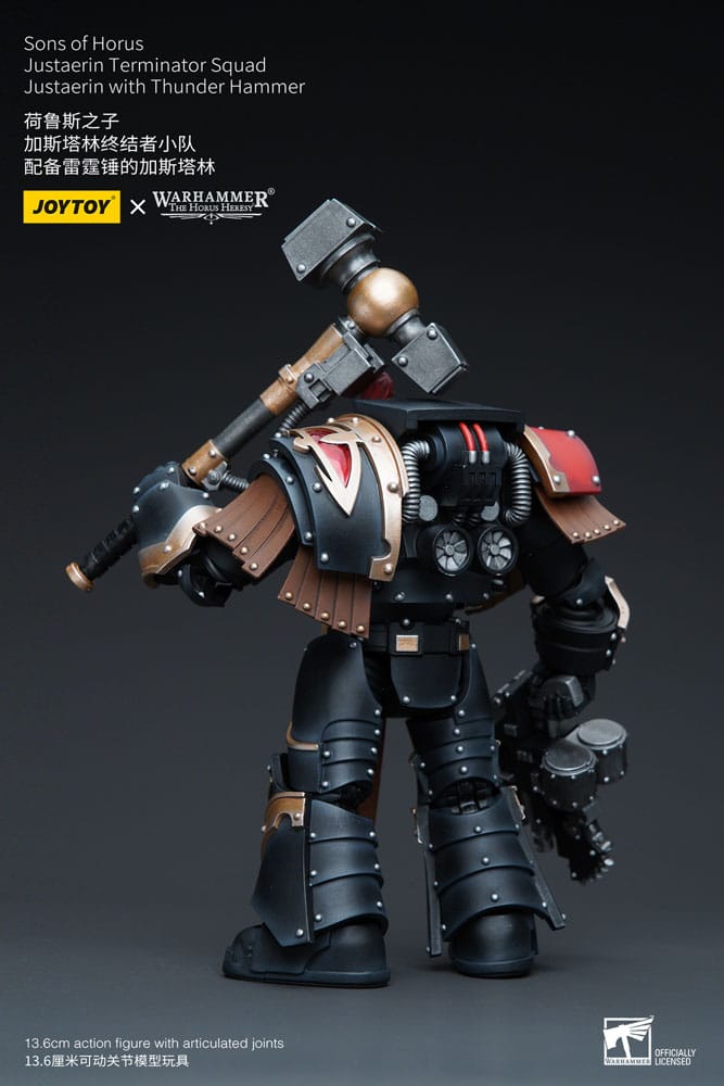 Warhammer The Horus Heresy figurine 1/18 Sons of Horus Justaerin Terminator Squad Justaerin with Thunder Hammer 12 cm