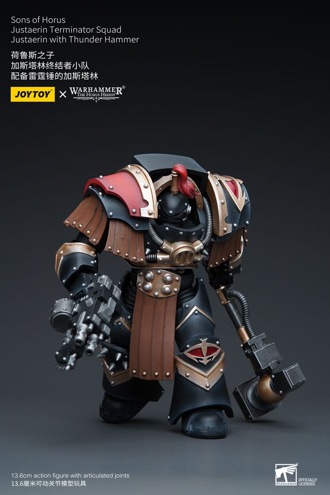 Warhammer The Horus Heresy figurine 1/18 Sons of Horus Justaerin Terminator Squad Justaerin with Thunder Hammer 12 cm