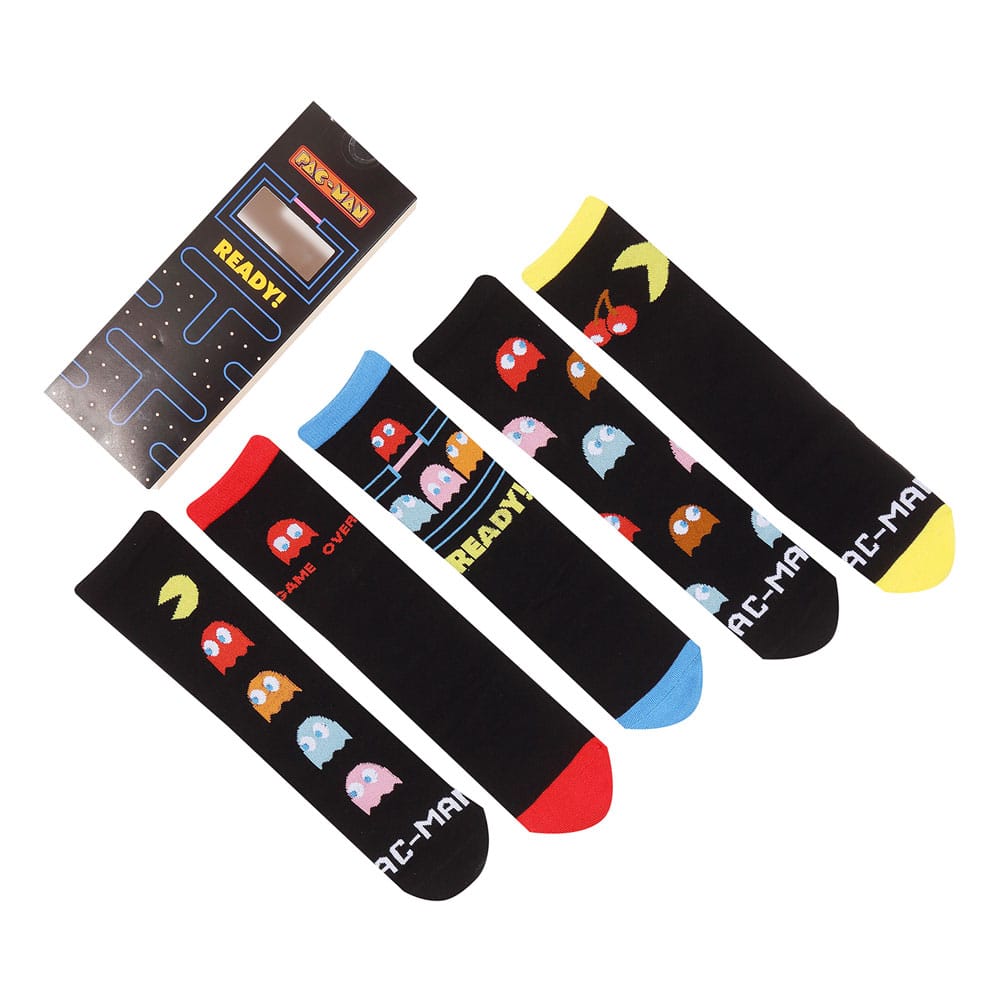 Pac-Man pack 5 paires de chaussettes L-XL