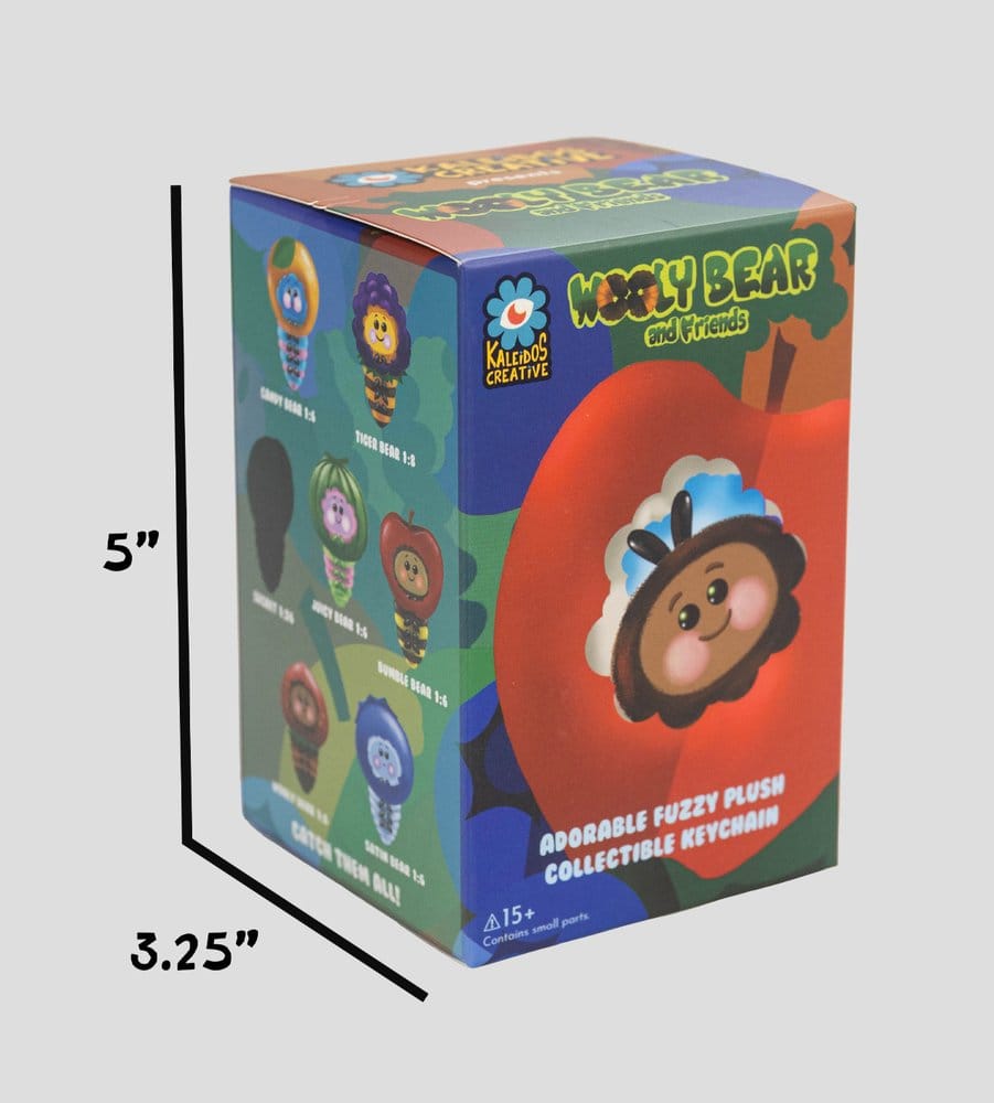 Wooly Bear and Friends présentoir Blind Box porte-clés en peluche S1 7 cm (6)