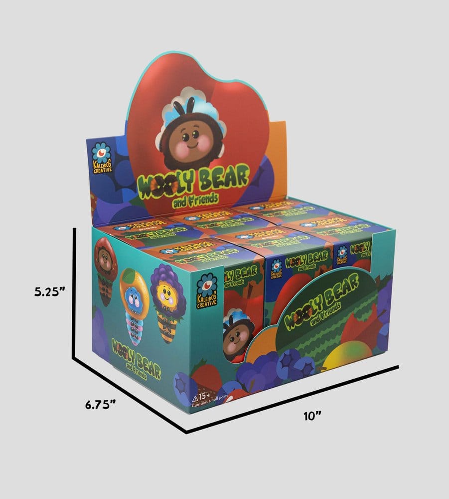 Wooly Bear and Friends présentoir Blind Box porte-clés en peluche S1 7 cm (6)
