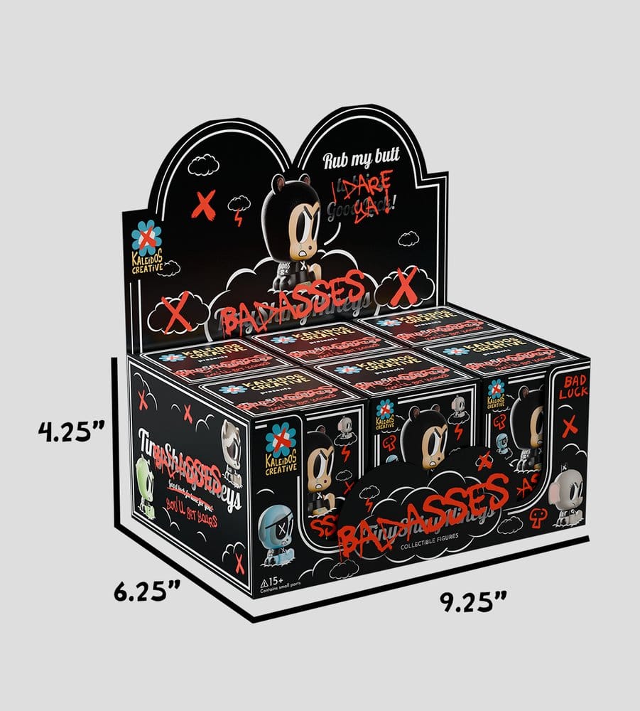 Tiny Shiny Hiney Peakers présentoir Blind Box figurines mini S2 Badasses 7 cm (6)