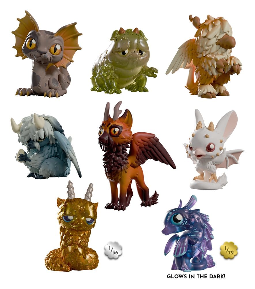 Chimeric Dragons présentoir Blind Box figurines mini S1 8 cm (6)