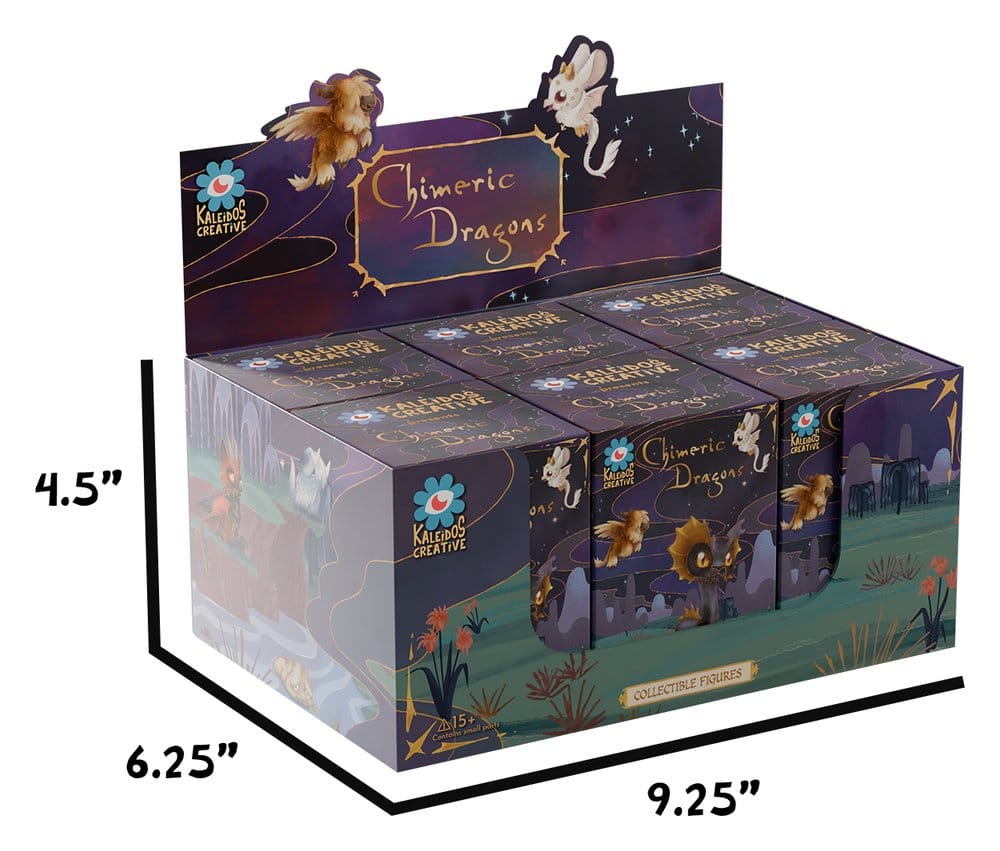 Chimeric Dragons présentoir Blind Box figurines mini S1 8 cm (6)