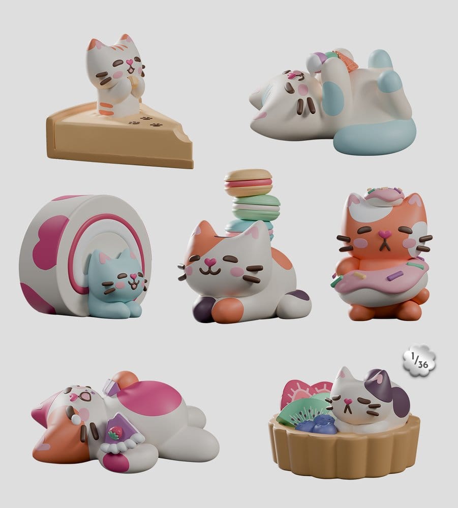 Bake Me a Cat présentoir Blind Box figurines mini S1 7 cm (6)