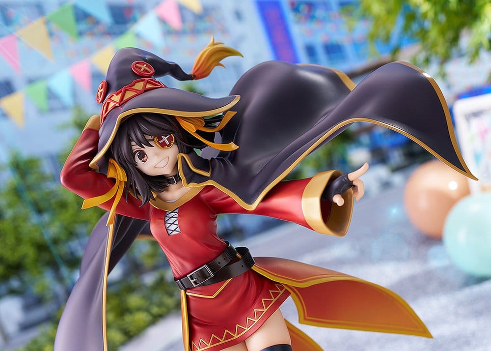 Konosuba x Haruhi Suzumiya figurine PVC 1/7 Haruhi Suzumiya Megumin Collaboration Ver. Illustration by Noizi Ito 25 cm