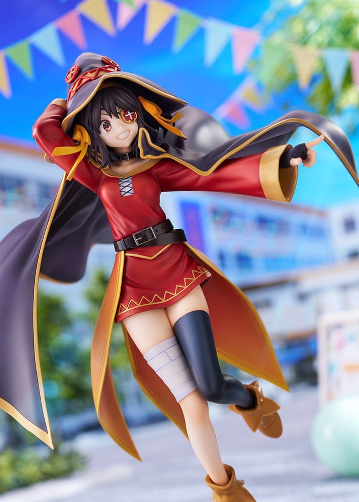 Konosuba x Haruhi Suzumiya figurine PVC 1/7 Haruhi Suzumiya Megumin Collaboration Ver. Illustration by Noizi Ito 25 cm