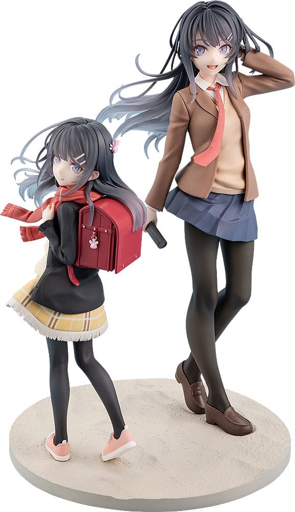 Rascal Does Not Dream of a Knapsack Kid statuette PVC Mai Sakurajima High School Graduation Ver. & Knapsack Kid 19 cm
