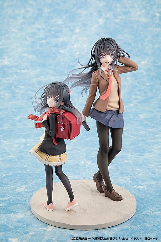 Rascal Does Not Dream of a Knapsack Kid statuette PVC Mai Sakurajima High School Graduation Ver. & Knapsack Kid 19 cm