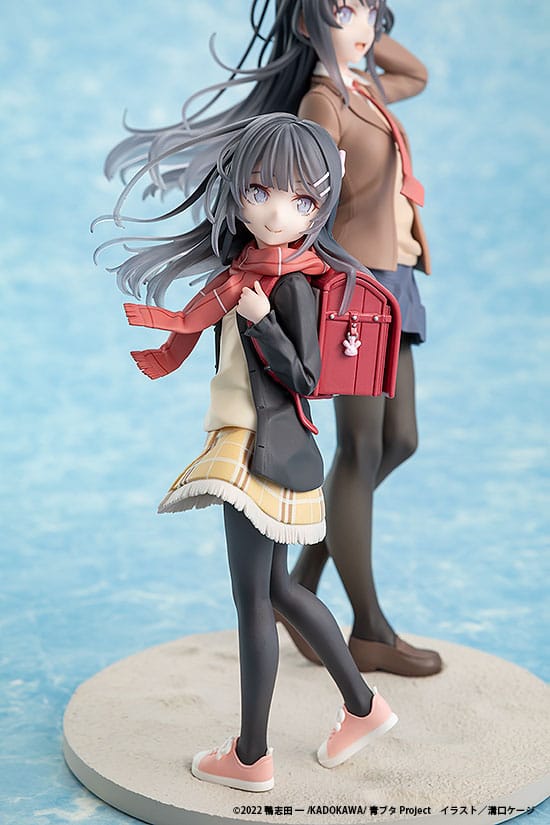 Rascal Does Not Dream of a Knapsack Kid statuette PVC Mai Sakurajima High School Graduation Ver. & Knapsack Kid 19 cm