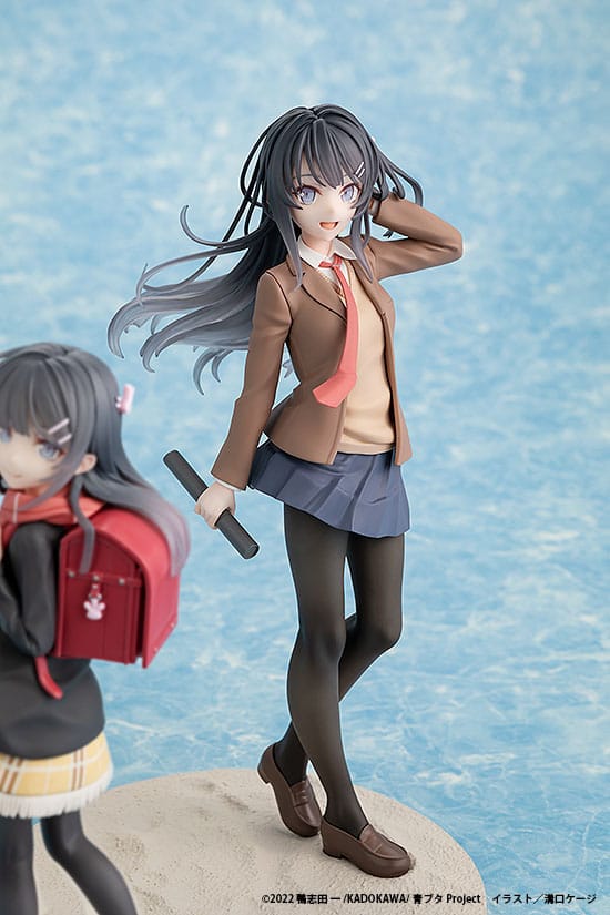 Rascal Does Not Dream of a Knapsack Kid statuette PVC Mai Sakurajima High School Graduation Ver. & Knapsack Kid 19 cm