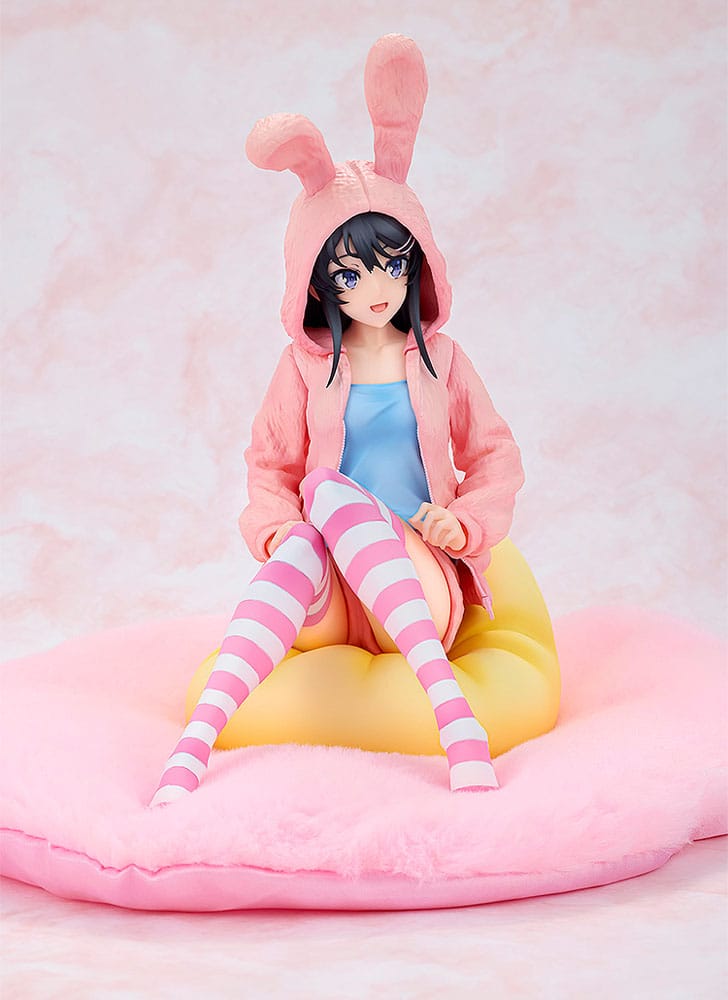 Rascal Does Not Dream of a Knapsack Kid statuette PVC 1/7 Mai Sakurajima Hoodie Look Rabbit Ears Ver. 18 cm