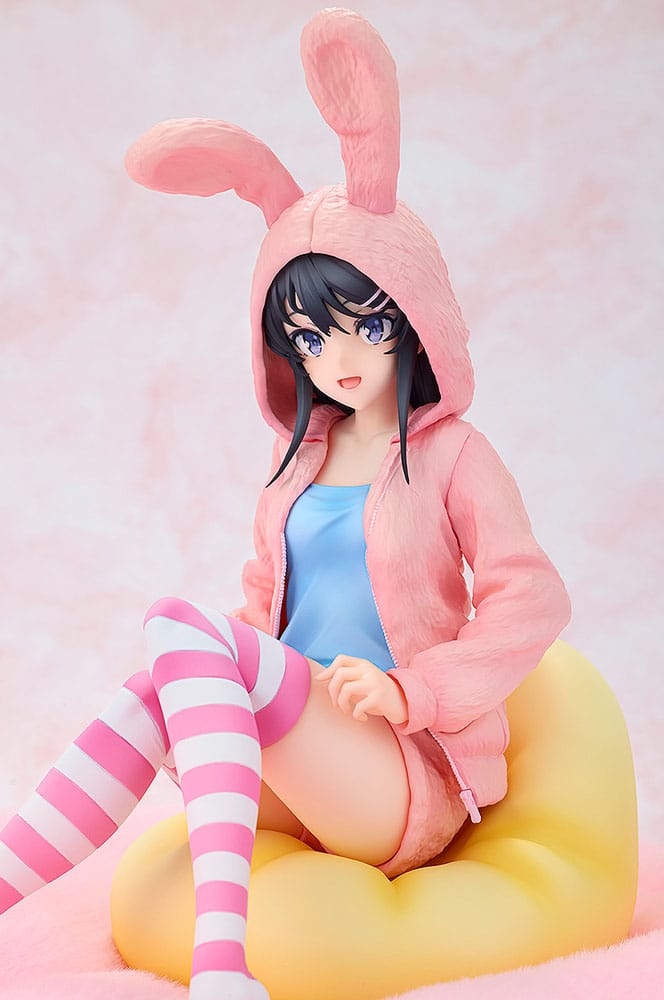 Rascal Does Not Dream of a Knapsack Kid statuette PVC 1/7 Mai Sakurajima Hoodie Look Rabbit Ears Ver. 18 cm