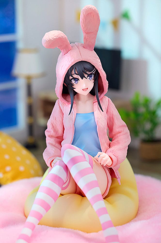 Rascal Does Not Dream of a Knapsack Kid statuette PVC 1/7 Mai Sakurajima Hoodie Look Rabbit Ears Ver. 18 cm