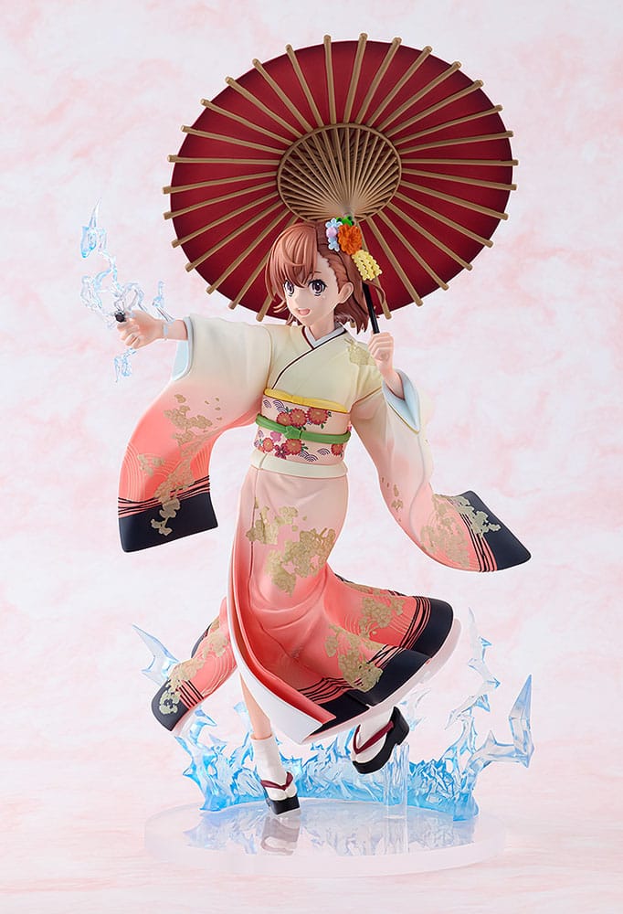 A Certain Scientific Railgun T statuette 1/7 Mikoto Misaka Furisode Kimono Ver. 28 cm