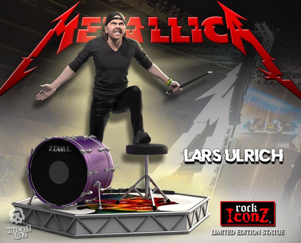 Metallica statuette Rock Iconz Lars Ulrich Limited Edition 22 cm
