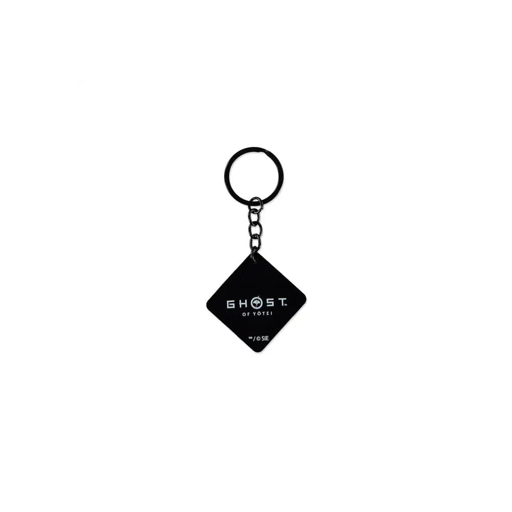 Ghost of Yotei porte-clés caoutchouc Ginko