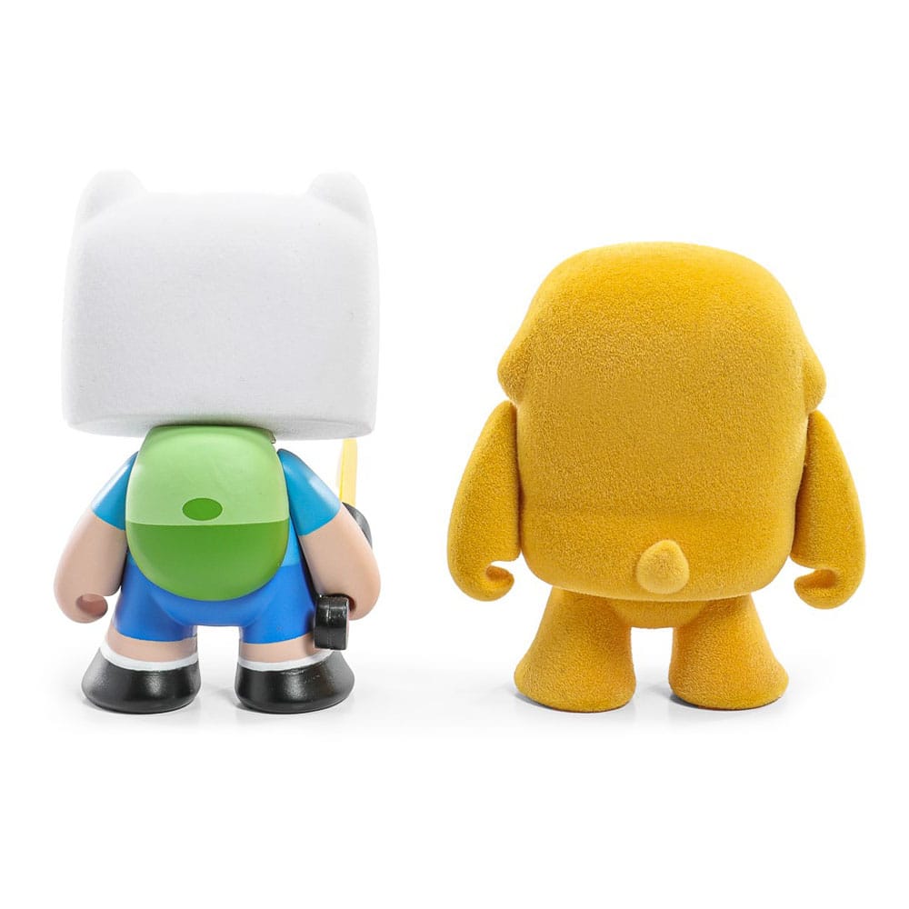 Adventure Time pack 2 mini figurines Finn & Jake Flocked 7 cm