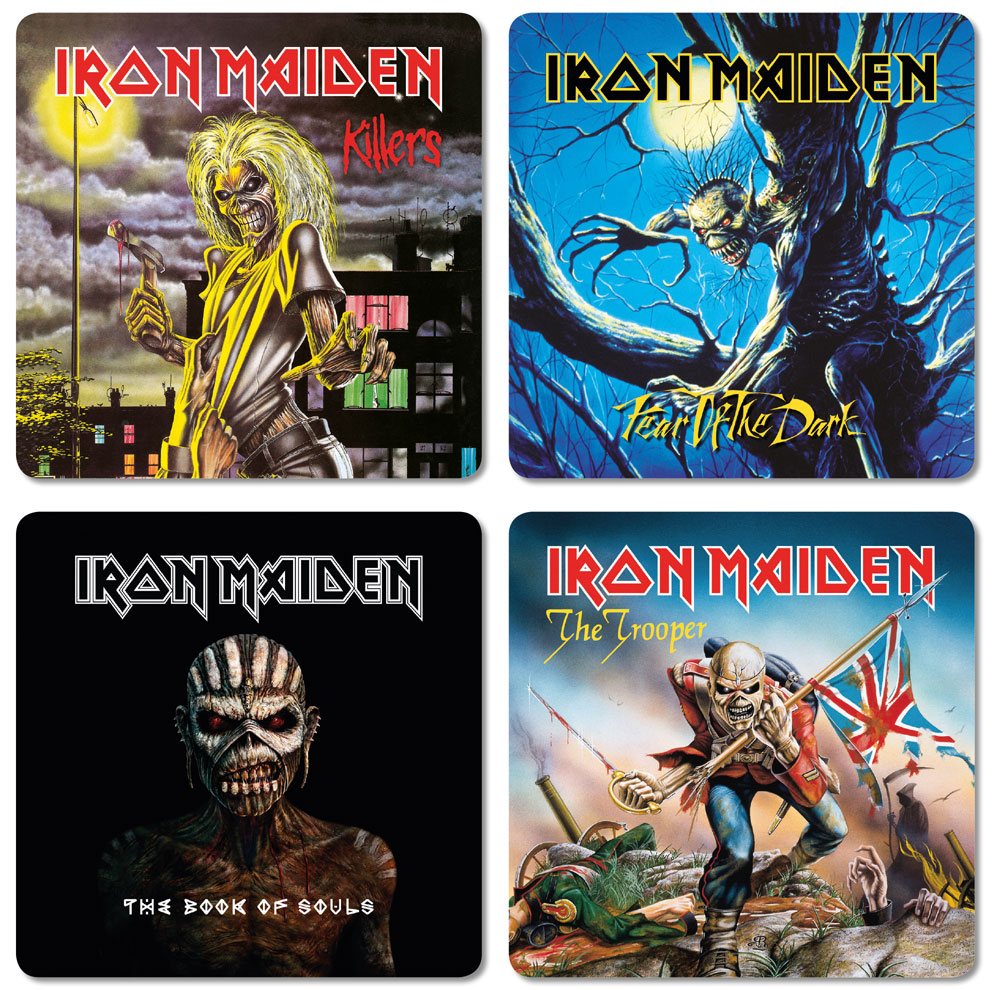 Iron Maiden pack 4 sous-verres