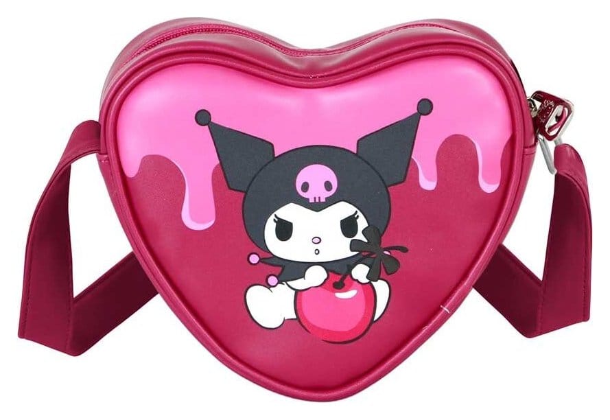 Sanrio Casual Heart Sac à bandoulière Kuromi Cherry