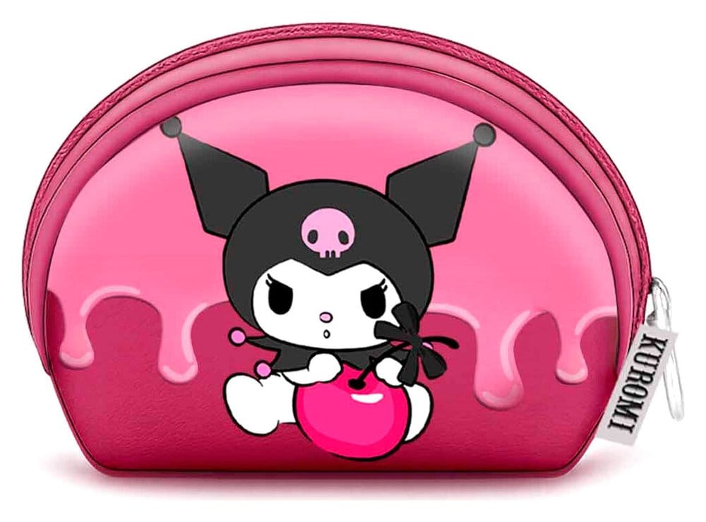 Sanrio Casual Oval Porte-monnaie Kuromi Cherry