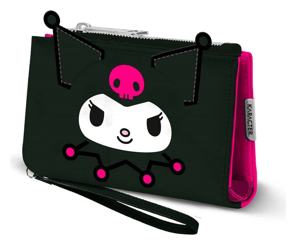 Sanrio Slim Portefeuille Kuromi Face