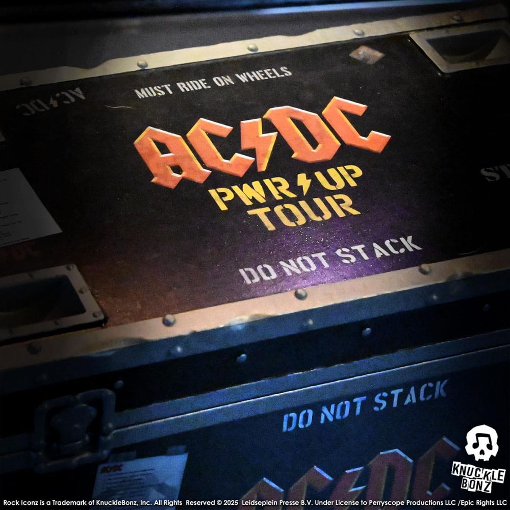AC/DC statuette Rock Ikonz On Tour PWR UP Tour Road Case