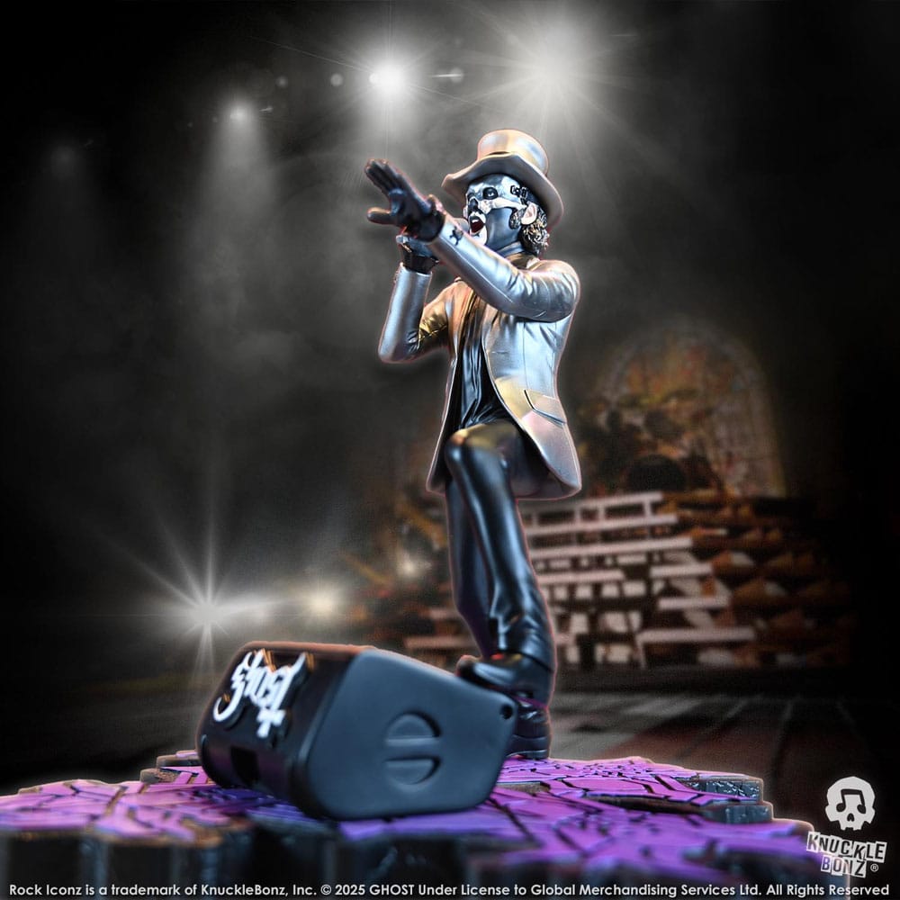 Ghost statuette Rock Iconz Papa V Perpetua Top Hat 22 cm