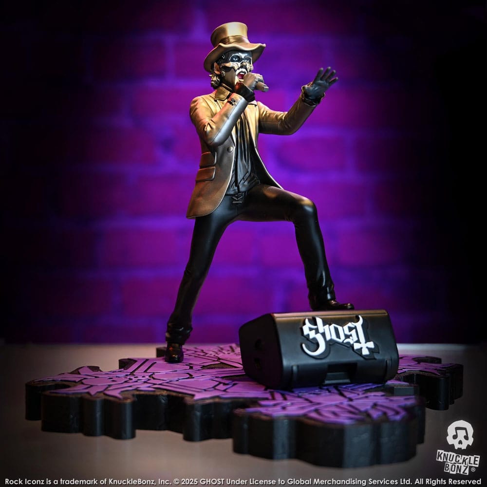 Ghost statuette Rock Iconz Papa V Perpetua Top Hat 22 cm