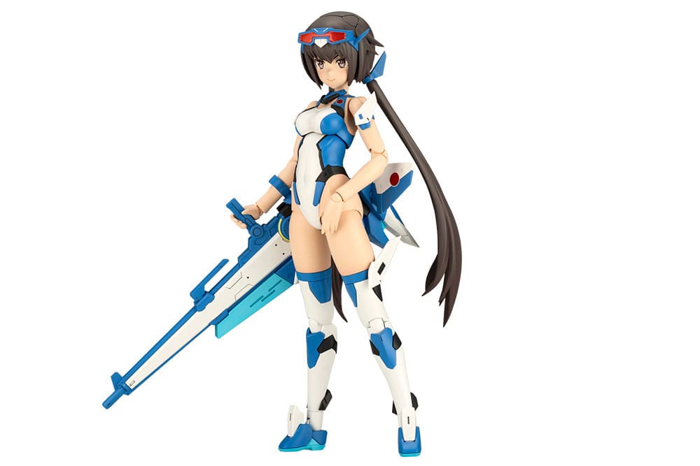 Frame Arms Girl figurine Plastic Model Kit Stylet Swimsuit Blue Impulse Color Ver. 16 cm