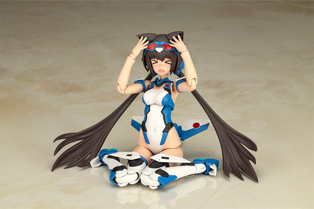 Frame Arms Girl figurine Plastic Model Kit Stylet Swimsuit Blue Impulse Color Ver. 16 cm