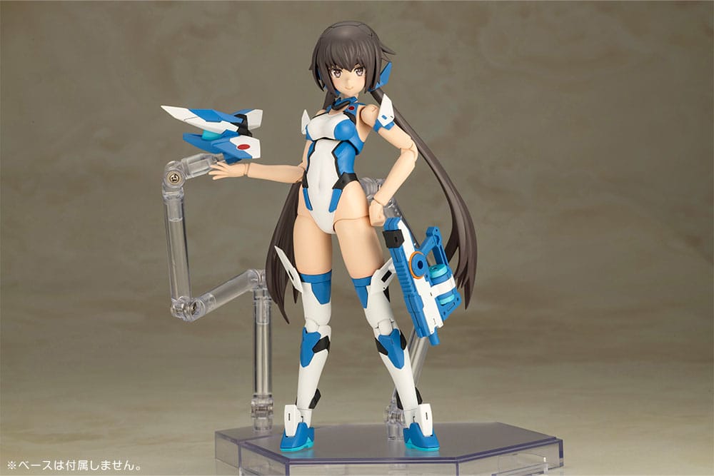Frame Arms Girl figurine Plastic Model Kit Stylet Swimsuit Blue Impulse Color Ver. 16 cm