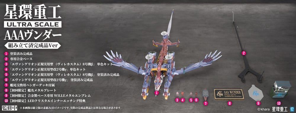 Evangelion: New Theatrical Edition figurine Plastic Model Kit 1/72 Ultra Scale AAA Wunder(Pre-Assembled Finished Model Ver.) 103 cm