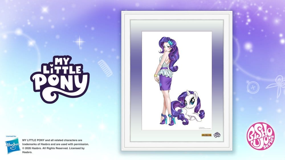 My Little Pony lithographie Chara Fine Graph Bishoujo Rarity 43 cm
