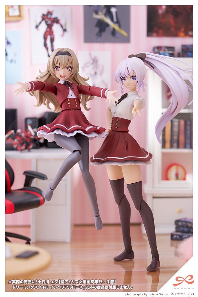Sousai Shojo Teien figurine Plastic Model Kit 1/10 Emma Koishikawa (St. Iris Gakuen Girl´s High School Winter Clothes) Dreaming Style Imperial Rose 14