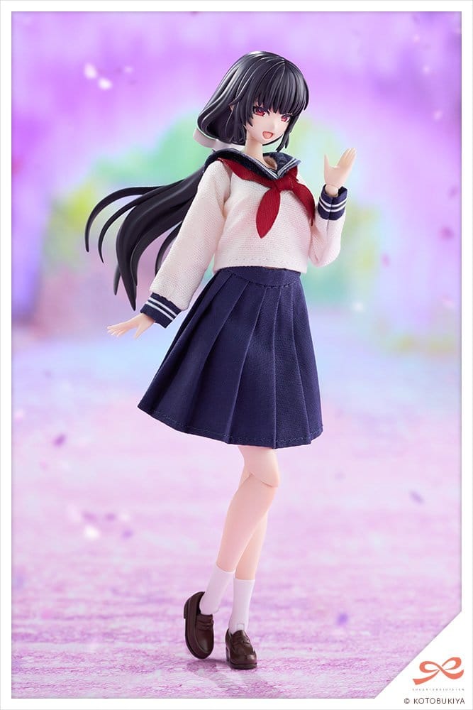 Sousaishojoteien Plastic Model Kit 1/10 Kiru Pla Kuon Yakushiji Touou High School Uniform 16 cm