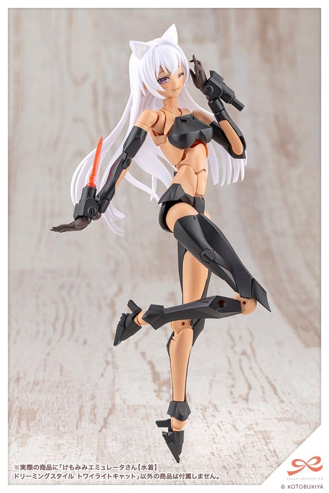Sousaishojoteien Plastic Model Kit 1/10 Animal Ears Emulator Swim Style Dreaming Style Twilight Cat 17 cm