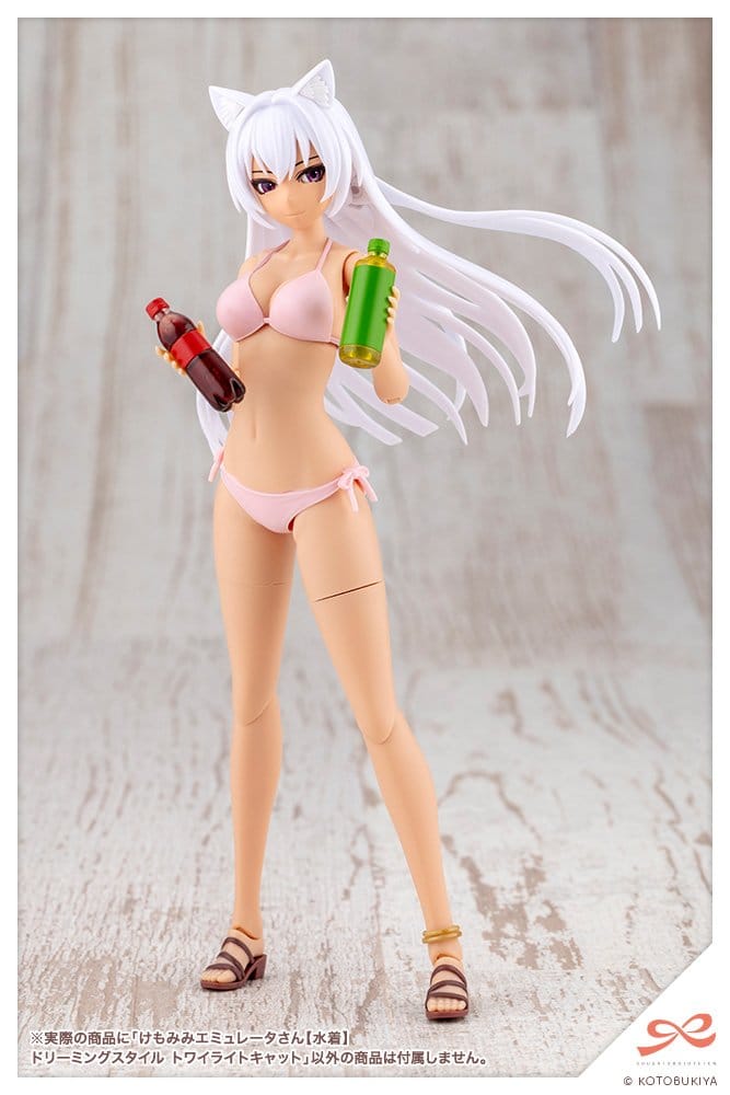 Sousaishojoteien Plastic Model Kit 1/10 Animal Ears Emulator Swim Style Dreaming Style Twilight Cat 17 cm